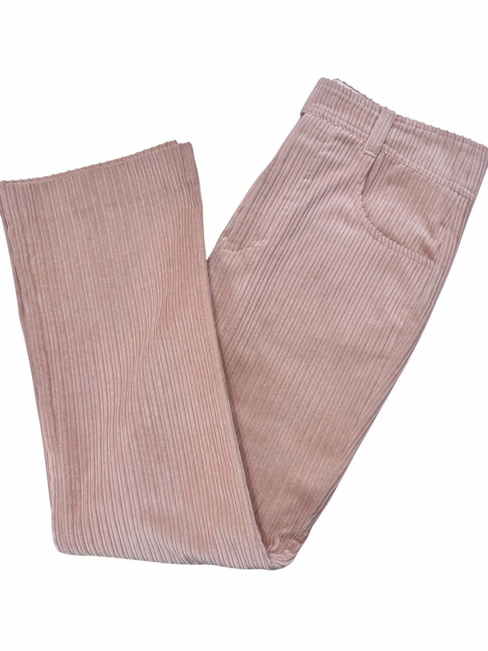 Isabel Marant Tilorsya Blush Wide Wale Corduroy Straight Pants Size 38